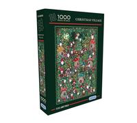 Gibsons The Art File Christmas Village 1000 Piece Jigsaw Puzzle for Adults Festive Gnomes Forest Garden Beautiful Colourful Artwork Sustainable Premium 100% Recycled Board | Great Gift Gibsons Games