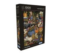 Gibsons The Art File Witchcraft 1000 Piece Jigsaw Puzzle for Adults Spooky Magical Scene Beautiful Colourful Artwork Sustainable Puzzle with Thickest 100% Recycled Board Premium Gift