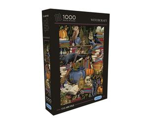 Gibsons The Art File Witchcraft 1000 Piece Jigsaw Puzzle for Adults Spooky Gift
