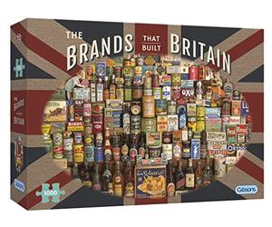 Gibsons The Brands That Built Britain 1000 Piece Jigsaw Puzzle for Adults - Iconic British Packaging Artwork by Robert Opie - Nostalgic Retro Design - Premium Sustainable Puzzle Made in the UK/EU