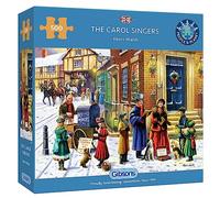 Gibsons The Carol Singers 500 Piece Jigsaw Puzzle for Adults | Christmas Festive Tradition Nostalgic | Sustainable Premium 100% Recycled Board Great Gift Gibsons Games
