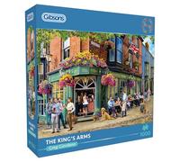 Gibsons The King’s Arms 1000 Piece Jigsaw Puzzle for Adults - British Pub Jigsaw by Greg Giordano Sustainable Puzzle Made in the UK/EU for Puzzle Fans