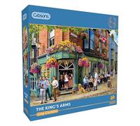 Gibsons The King’s Arms 500 Piece Jigsaw Puzzle for Adults - British Pub Jigsaw by Greg Giordano Sustainable Puzzle Made in the UK/EU for Puzzle Fans