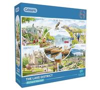 Gibsons The Lake District 1000 Piece Jigsaw Puzzle for Adults - Nature & Architecture, UK National Park Treasures Artwork by Richard MacNeil Premium Sustainable Puzzle Made in the UK/EU - Great Gift
