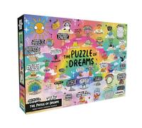 Gibsons The Puzzle of Dreams 1000 Piece Jigsaw Puzzle Beautiful Colourful Mental Health Cartoon Artwork Sustainable Jigsaw for Adults Teens | Premium 100% Recycled Board Great Gift Gibsons Games