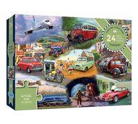 Transport | 24 XXL Piece Jigsaw Puzzle | Dementia Puzzle | Extra Large Piece Jigsaw Puzzle for Alzheimer’s | Premium 100% Recycled Board | Gift for Elderly Grandparents | Gibsons Games