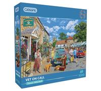 Gibsons Vet on Call 1000 Piece Jigsaw Puzzle for Adults - Nostalgic Village Scenes Artwork by Trevor Mitchell Sustainable Puzzle Made in the UK/EU for Puzzle Fans
