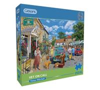 Gibsons Vet on Call 250XL Piece Jigsaw Puzzle for Adults by Trevor Mitchell - Extra Large Pieces - Nostalgic Village Scenes Artwork - Premium Sustainable Puzzle Made in the UK/EU - Collectable Gift