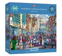 Gibsons Wandering Through Windsor | 1000 Piece Jigsaw Puzzle | Windsor Town & Castle | Sustainable Jigsaw Puzzle for Adults | Premium 100% Recycled Board | Great Gift for Adults