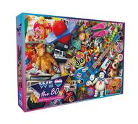 We Love the 80s | 1000 Piece Jigsaw Puzzle | 80s Nostalgia Puzzle | Sustainable Jigsaw Puzzle for Adults | Premium 100% Recycled Board | Great Gift for Adults | Gibsons Games