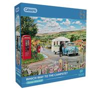 Gibsons Which Way to the Campsite 1000 Piece Jigsaw Puzzle Nostalgia Countryside