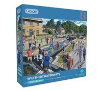 Wiltshire Waterways 1000 Piece Jigsaw Puzzle | Brisish Canal Puzzle | Sustainable Jigsaw Puzzle for Adults | Premium 100% Recycled Board | Great Gift for Adults | Gibsons Games