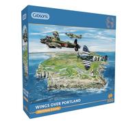 Gibsons Wings Over Portland 500 Piece Jigsaw Puzzle Military History War Planes Artwork Sustainable Jigsaw for Adults Teens | Premium 100% Recycled Board | Great Gift | Gibsons Games