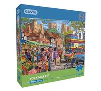Gibsons York Market 250XL Piece Jigsaw Puzzle | Beautiful Colourful Jigsaw Puzzle Extra Large Piece Sustainable Puzzle for Adults | Premium 100% Recycled Board Great Gift for Adults Gibsons Games