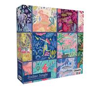 Gibsons Zodiac Jungle | 1000 Piece Jigsaw Puzzle | Astrological Diagram 12 Beautiful Artworks | Sustainable Jigsaw Puzzle for Adults | Premium 100% Recycled Board | Great Gift | Gibsons Games