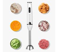 gibxiyza 400W Stick Blender Hand Blenders for Kitchen Soup Blender Baby Food Blender Food Processor Hand Held Blender Mixer with Stainless Steel Feet Household Handheld Baby Supplement White Black UK