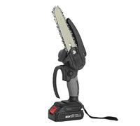 gibxiyza Mini Chainsaw 6 Inch Cordless Chainsaw Electric Chainsaw Battery Chainsaw Pruning Saw Tree Saw Adjustable Sharp Cutter Head Battery Powered One-Hand Operation Electric Chainsaw for Garden UK