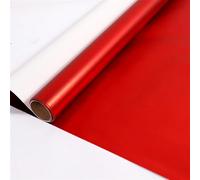 GIBZ Christmas Red Gift Wrapping Paper Striped Solid Five-Pointed Star Holiday Wrapping Paper Roll for Birthday Wedding Red 43 x 300 cm