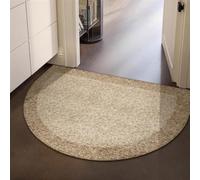 GIBZ Half Round Entryway Rug Low Profile Indoor Arch Door Mat with Non Slip Backing Doormat for Entry Kitchen Hallway Style 3 80 x 120 cm