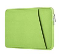 GIBZ Laptop Sleeve Case, Computer Bag Protective Carrying Cover with Front Pocket, Briefcase for Macbook Hp Lenovo Dell ASUS, 15.6 Inch, Green