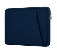 GIBZ Laptop Sleeve Case, Computer Bag Protective Carrying Cover with Front Pocket, Briefcase for Macbook Hp Lenovo Dell ASUS, 14 Inch, Navy Blue