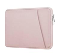 GIBZ Laptop Sleeve Case, Computer Bag Protective Carrying Cover with Front Pocket, Briefcase for Macbook Hp Lenovo Dell ASUS, 14 Inch, Pink