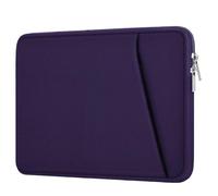GIBZ Laptop Sleeve Case, Computer Bag Protective Carrying Cover with Front Pocket, Briefcase for Macbook Hp Lenovo Dell ASUS, 15.6 Inch, Purple