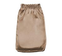 GIBZ Silk Bonnet Long Hair Satin Bonnets for Sleeping Curly Hair Women Solid with Elastic Band Light Brown 58cm