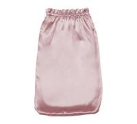 GIBZ Silk Bonnet Long Hair Satin Bonnets for Sleeping Curly Hair Women Solid with Elastic Band Pink 58cm