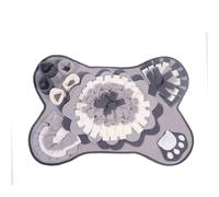 GIBZ Snuffle Mat for Dogs, Interactive Game Puzzle Toys Sniff Mats for Boredom, Pet Nosework Feeding Training Foraging Pad, Grey, 17" x 25"