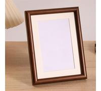 GIBZ Wide Border Picture Frame Luxury Retro Photo Frame Poster Frames for Tabletop Wall Hanging Dark Brown 2 20.2x25.3cm-2pcs