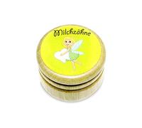 GICO 7015 Wooden Milk Tooth Box with Screw Cap 44 mm (Tooth Fairy)