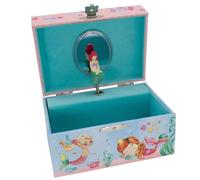 GICO Mermaid Jewellery Box for Girls, Rotating Mermaid with Music, Large Storage Compartment, Birthday Gift Girls Jewellery Box Children 15 x 13 x 9 cm - 92063