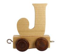 GICO Wooden Letter Train, Train, Carriage, A-Z, Name of Your Choice (J)