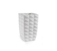 GICOS IMPORT EXPORT SRL L.CRE 830839 White Square Vase 16 x 16 x 30 cm