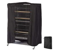 Gicov Bird Cage Cover Good Night Birdcage Cover Breathable Washable Material Parrot Cage Protection Waterproof Bird Critter Cat Cage Shading Cover Easy On and Off