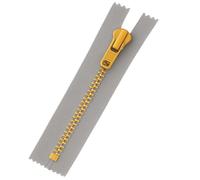 Giddy Square 7" (18cm) Grey Jeans Zip - Replacement Zipper for Jeans, Purses, Crafts - Easy to Sew, Finish