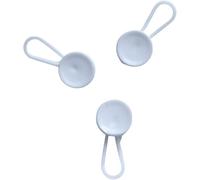 Giddy Square Collar Extenders - Plastic Button 12 mm, White (Pack of 3) | Adds up to ½ Size | Discreet Under a Tie