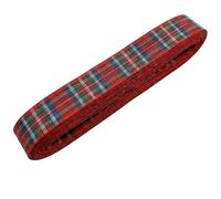 Giddy Square Tartan Ribbon - Royal Stewart, 16mm x 10m - Woven, Reversible, Yarn-Dyed, STA-Approved Design, Non-Wired