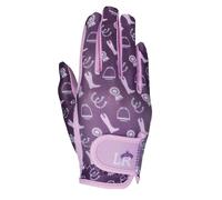 Giddy Up Gymkhana Riding Gloves Little Rider Purple L