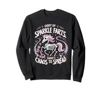 Giddy Up Sparkle Farts Tshirt Girl There's Chaos to Spread Sweatshirt