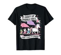 Giddy Up Sparkle Farts Tshirt Girl There's Chaos to Spread T-Shirt