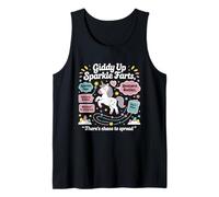 Giddy Up Sparkle Farts Tshirt Girl There's Chaos to Spread Tank Top