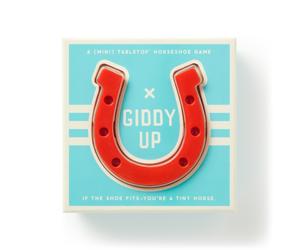 Giddy Up Tabletop Horseshoes Game