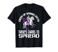 Giddy Up Unicorn Knight Warrior Spreading Sparkles and Farts T-Shirt