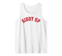 Giddy Up Western Southern Bachelorette Cute Southern Howdy Tank Top