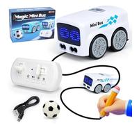 GiddyGlow RC Cars for Boys Age 6-12: 2.4GHz Remote Control Car with Gesture Sensing & Follow Mode, Interactive Toy Car for Kids, 6-in-1 Magic Bus, STEM Gifts for 7 8 9 Year Old Boy