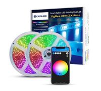 GIDEALED 65.6ft Smart ZigBee LED Strip Lights Dimmable RGB Kit Work with Hub Bridge,Lightify Hub for APP Control Hub Light Strip,Directly Work with Echo Plus for Alexa Voice Control
