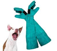 Gidenfly Animal Handling Gloves Bite Proof,Animal Handling Anti-bite/Scratch Durable Gloves,Durable Anti-Bite Leather Protective Gloves,Anti-thorn Pet Handling Gloves (60cm)