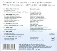 GIDEON KLEIN, HANS KR SA, PAVEL HAAS, ERWIN SCHULHOFF NEW CD